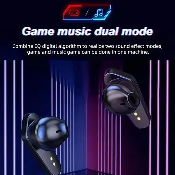 X15 TWS Gaming Earbuds Wireless Bluetooth 5.0 Earphones with Mic Bass Boosted 9D Stereo Sound Positioning Hifi Music Headset