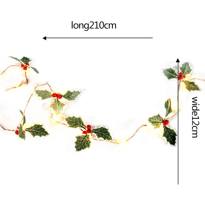 Christmas LED String Lights Santa Claus Snowflakes Snowman Xmas Tree Fairy Lights Garland Christmas Decorations for Home Navidad