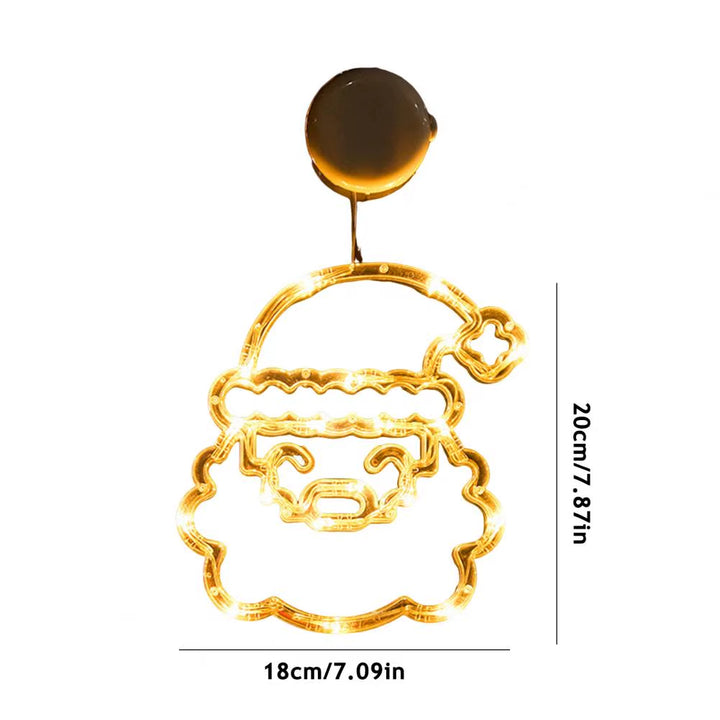 Christmas Led String Lights Easy to Hang Christmas Ornaments Festive Christmas Window Curtain Lights with Snowflakes for Indoor