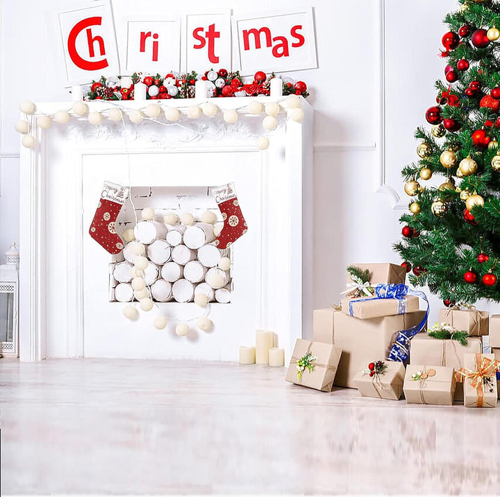 Personalized Christmas Stockings Large Xmas Stockings Decor Hanging Ornament Fireplace Xmas Tree Holiday Party Decoration (Option 10)