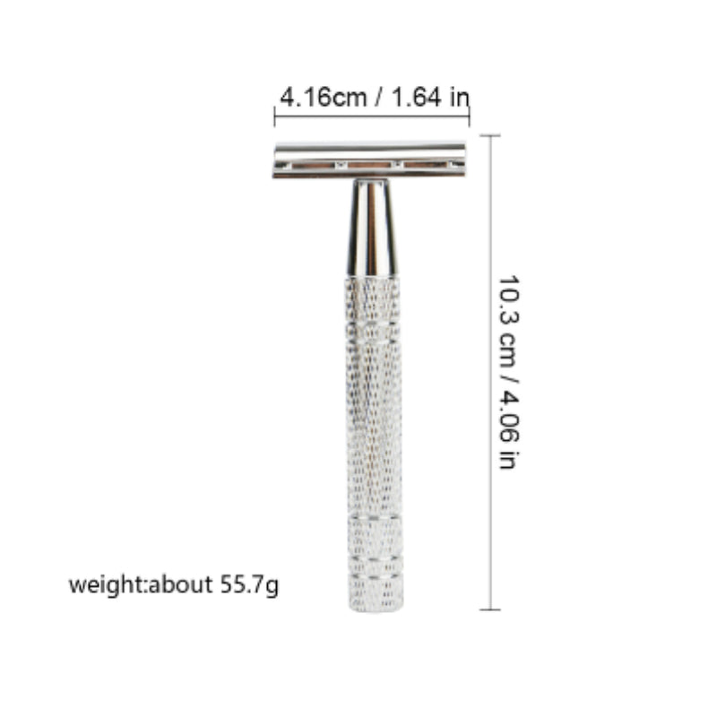 Premium Vintage Metal Manual Razor | Luxury 5-Blade Men's Grooming Gift Set