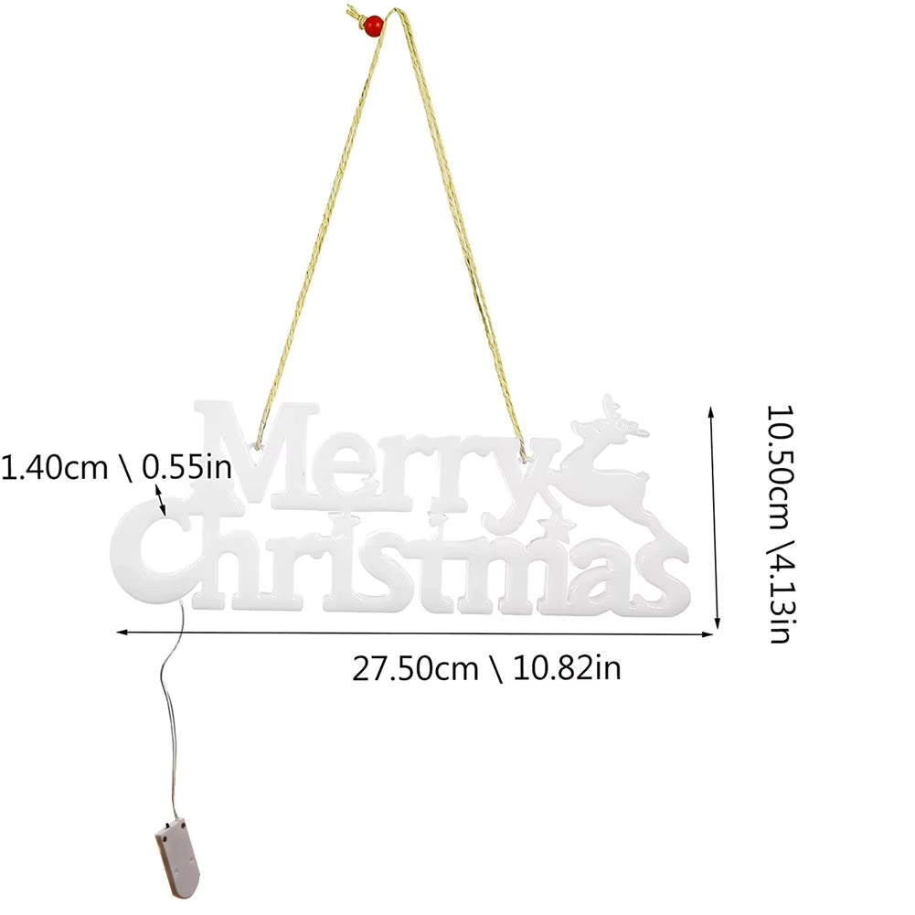 1Pc Merry Christmas Letter Light, Merry Christmas LED String Lights Christmas Garland Decoration Hanging Lights for Christmas