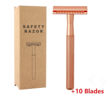 Premium Vintage Metal Manual Razor | Luxury 5-Blade Men's Grooming Gift Set