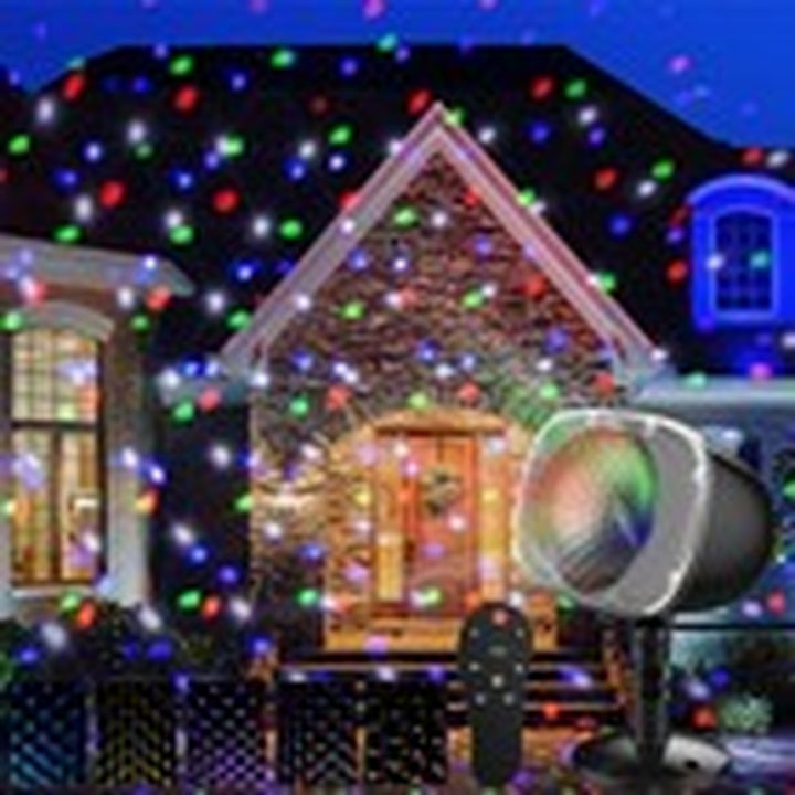 Christmas Projector Lights Outdoor, RGBW Christmas Multi-Color Snow Spot