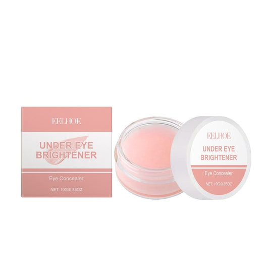 EELHOE under eye brightener cream in a pink cosmetic jar
