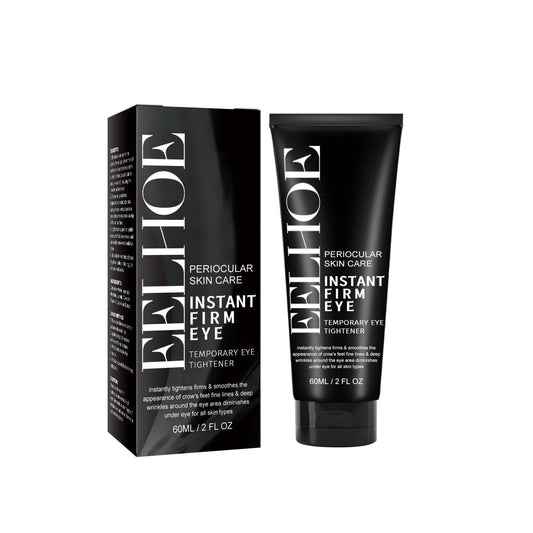 EELHOE instant firming eye cream in black tube with matching carton