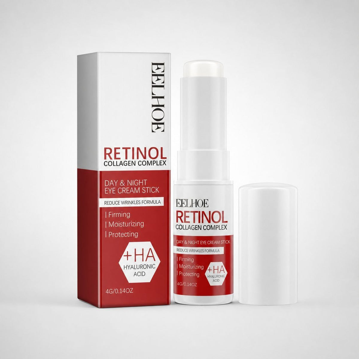 EELHOE retinol collagen complex eye cream stick with box and cap