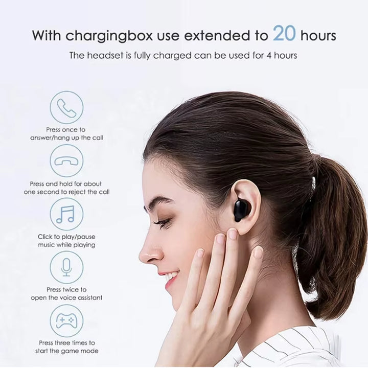 Xiaomi  Airdots 2, Bluetooth 5.0 Wireless Headphones, Wireless Earbuds, Hands-Free Stereo Headphones with Microphone