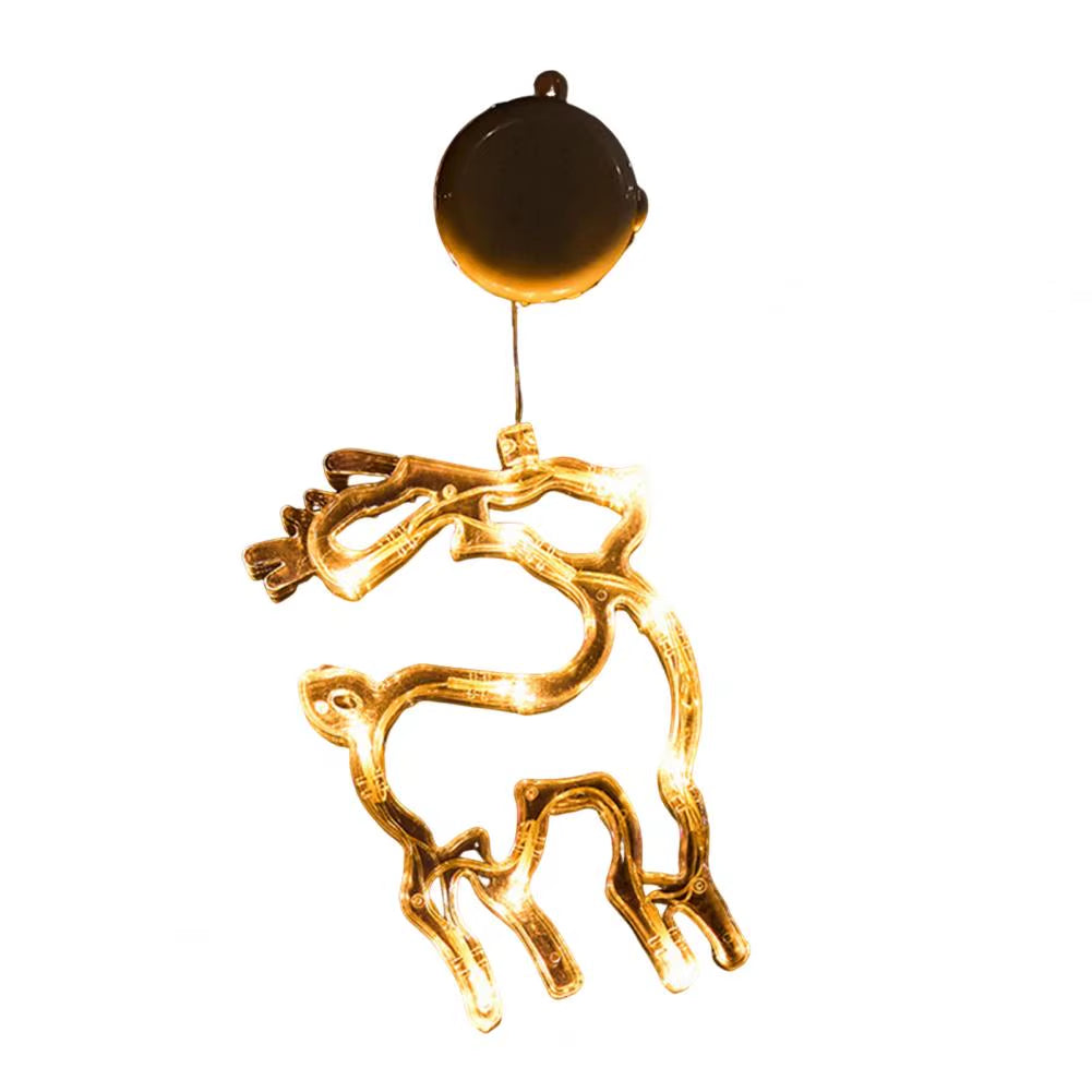 Christmas Led String Lights Easy to Hang Christmas Ornaments Festive Christmas Window Curtain Lights with Snowflakes for Indoor