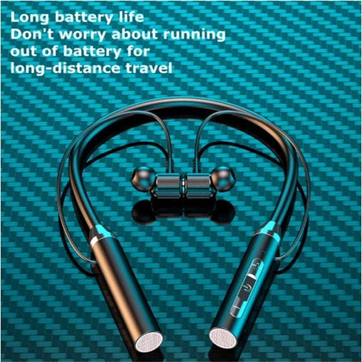 Wireless Headphone Fone Bluetooth 5.0 Neckband Earphones Silicone Hifi Stereo Sports Headset Halter Waterproof Magnetic Earbuds