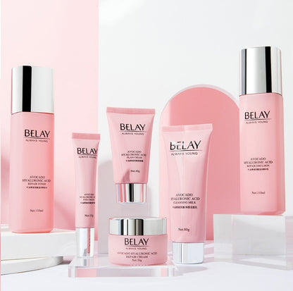 Premium 6-Piece Hyaluronic Acid Facial Care Set | Beauty Salon Skincare Kit