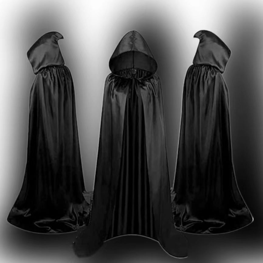 Children's Halloween costume hooded wizard cloak