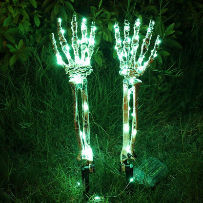 Halloween yard decorations LED skeleton hands