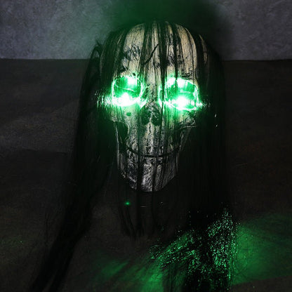 Halloween skeleton hand decoration with green LED lights