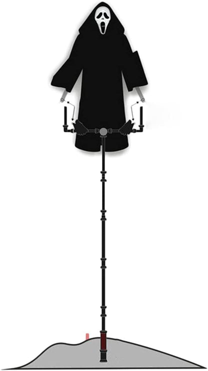 Scary Halloween skull scarecrow decoration