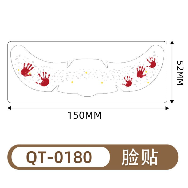 Halloween temporary face tattoos for women and men
