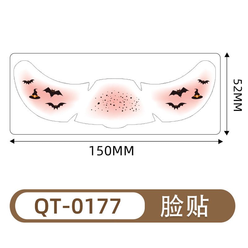 Fake tattoo freckles Halloween face stickers