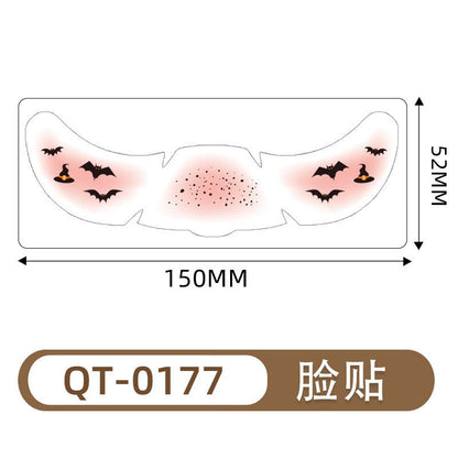 Fake tattoo freckles Halloween face stickers