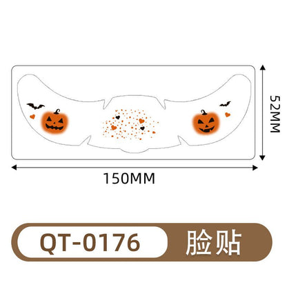 Fake freckles tattoo designs for Halloween makeup