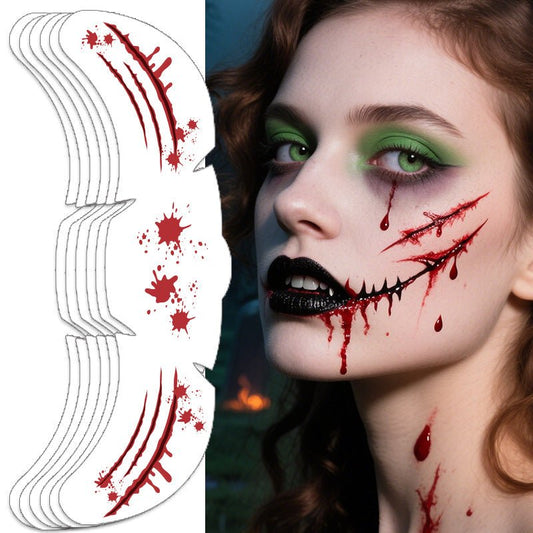 Halloween temporary face tattoos for women and men