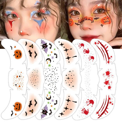 Fake freckles tattoo designs for Halloween makeup