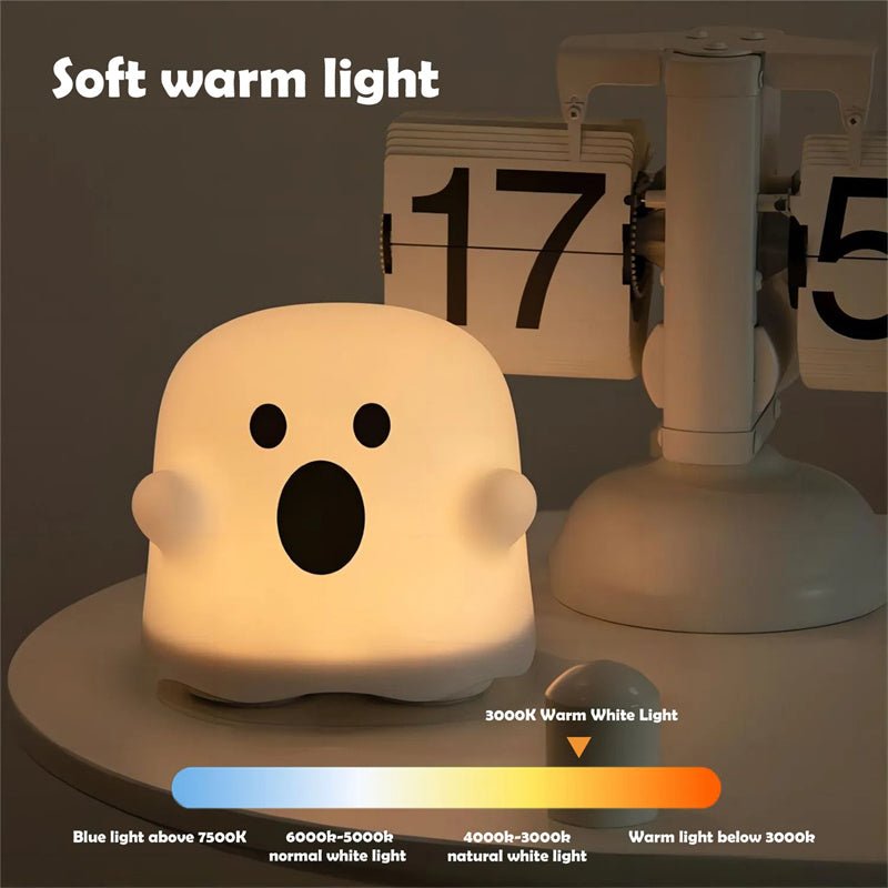 Compact Halloween ghost LED night light