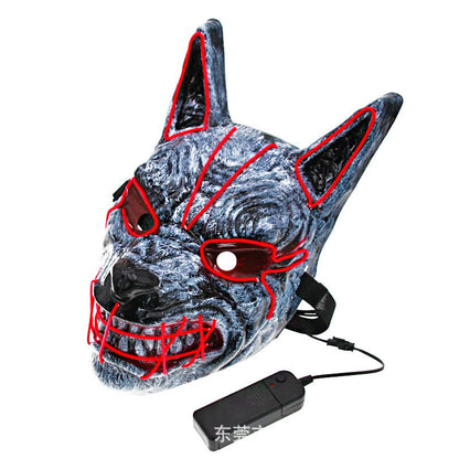 Halloween mask LED full face illuminated design