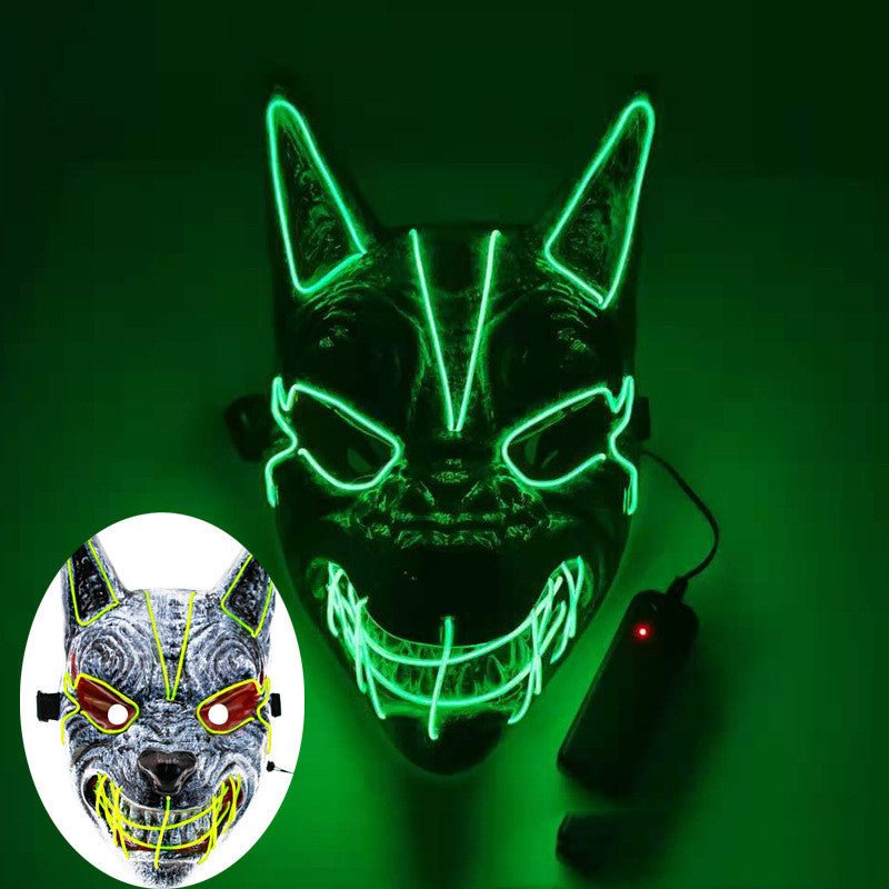 Halloween face mask full face LED design