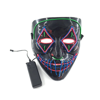 LED glowing Halloween mask side view