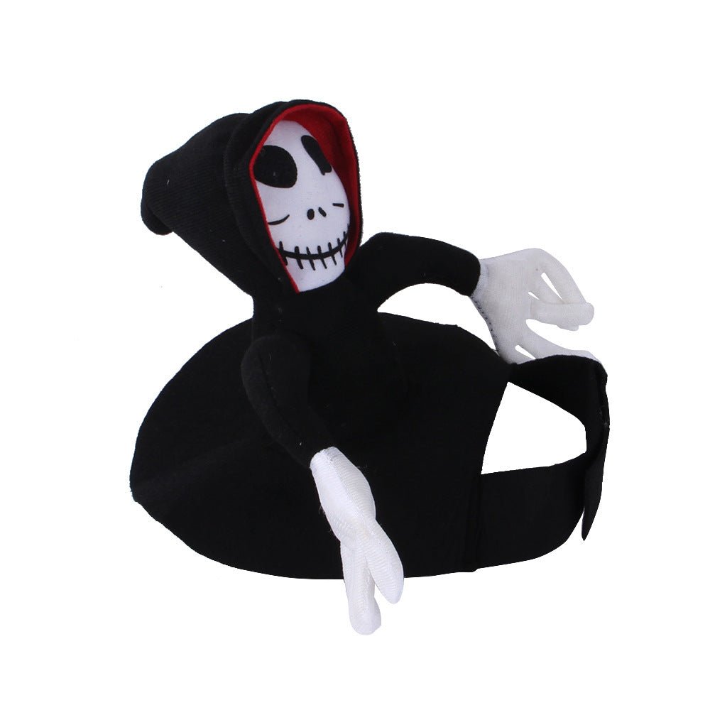Halloween pet costume skull character for dogs and cats