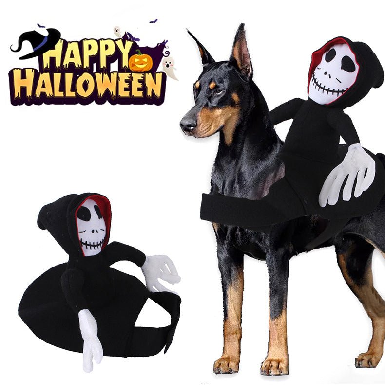 Halloween pet costume skull character for dogs and cats