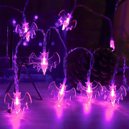 Halloween lights with colorful LED ghost hand designs