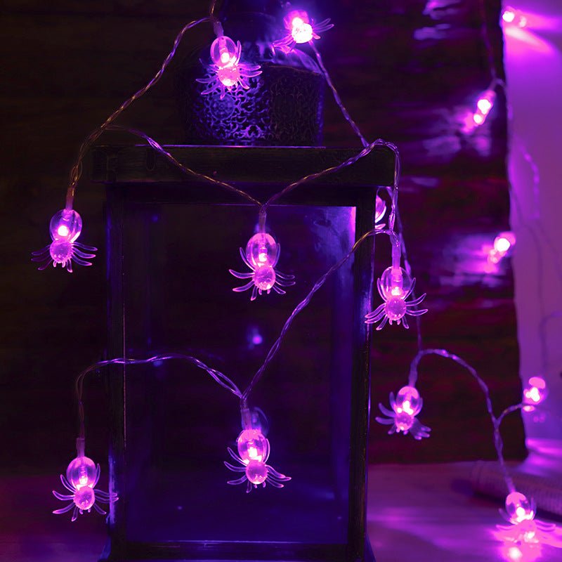 Halloween lights with colorful LED ghost hand designs
