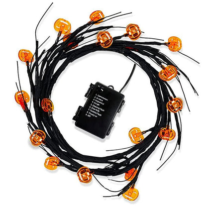 Halloween string lights with LED bat lights