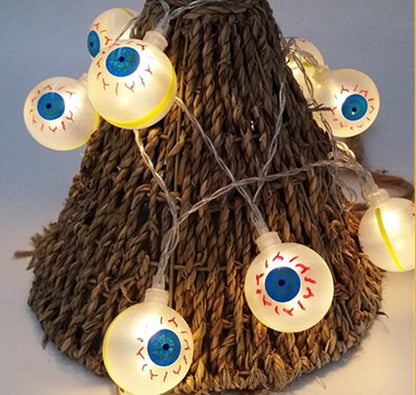 Halloween string lights with LED ghost lights