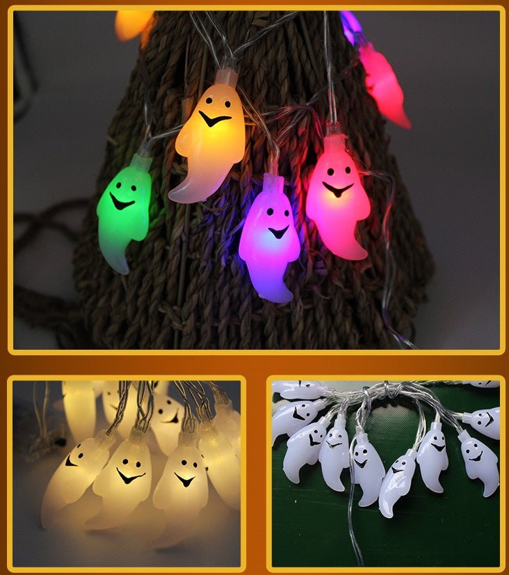 Halloween string lights with LED pumpkin lights