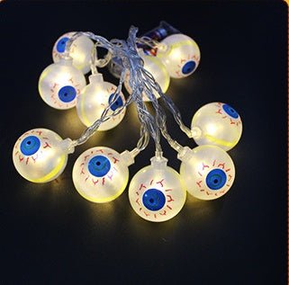 Halloween string lights with LED skull lights
