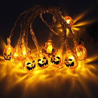Halloween string lights with LED pumpkin lights