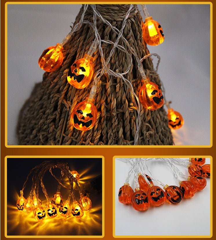 Halloween string lights with LED ghost lights
