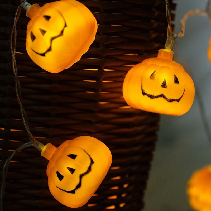 LED pumpkin string lights Halloween decoration