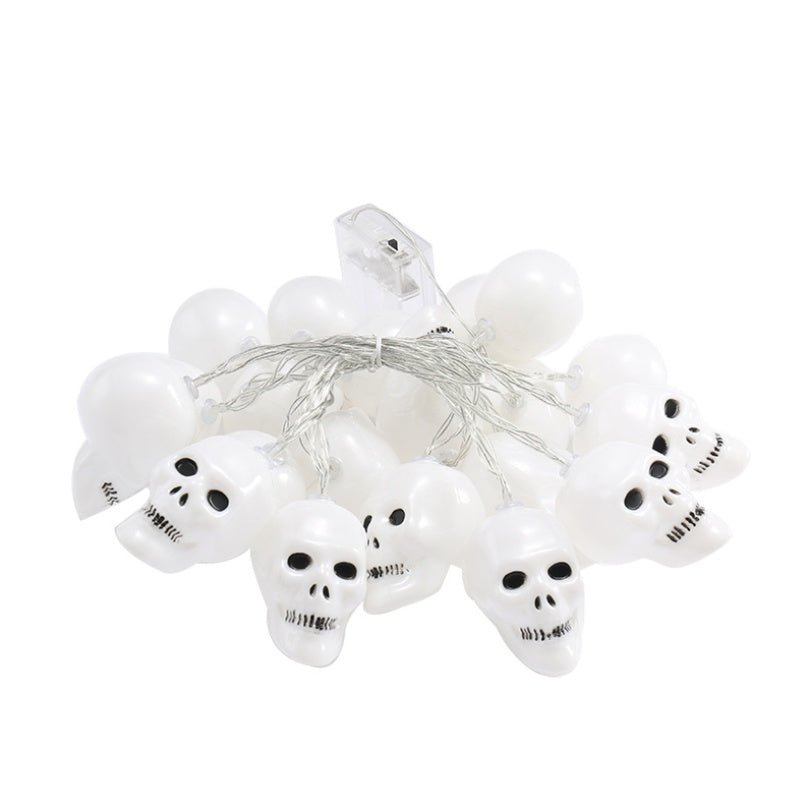 Halloween LED skull string lights for party decor