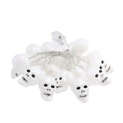 Halloween LED skull string lights for party decor