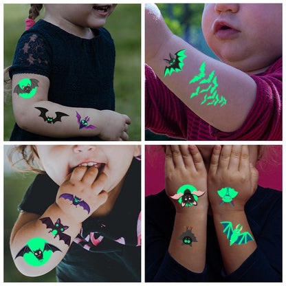 Bat temporary tattoos for Halloween parties