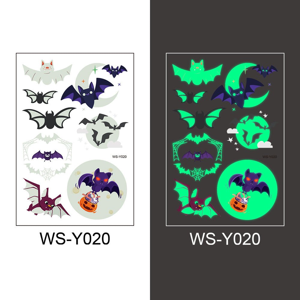 Bat temporary tattoos for Halloween parties