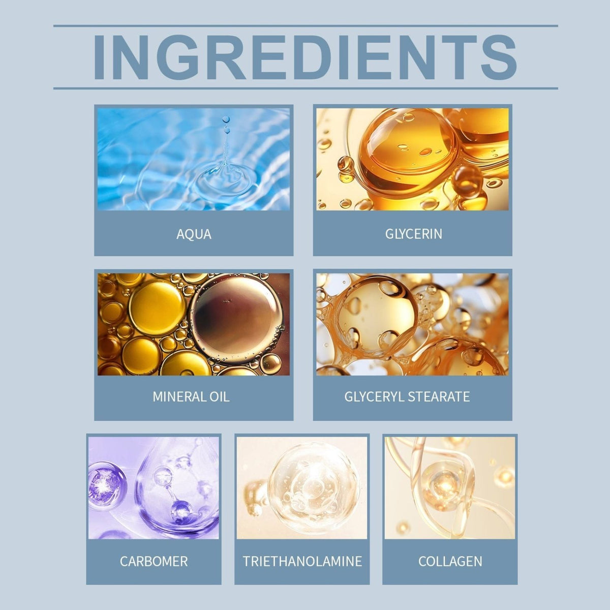 HOYGI eye cream product graphic highlighting moisturizing benefits for the delicate eye area
