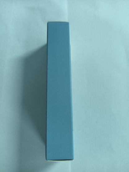 HOYGI temporary eye tightener cream box showing the plain blue side panel