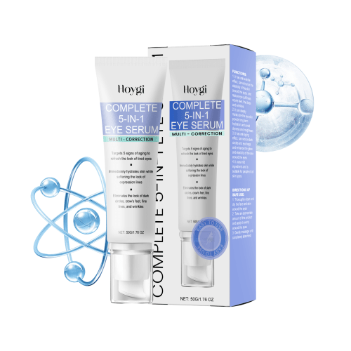 Hoygi Complete 5-in-1 Eye Serum tube and box on a white background