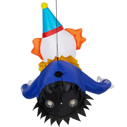 Inflatable halloween decorations clown yard display