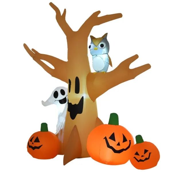 Inflatable Halloween tree with blower for easy setup