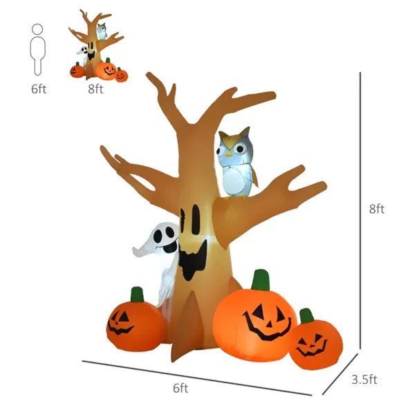 Halloween decorations outdoor inflatable tree with pumpkins